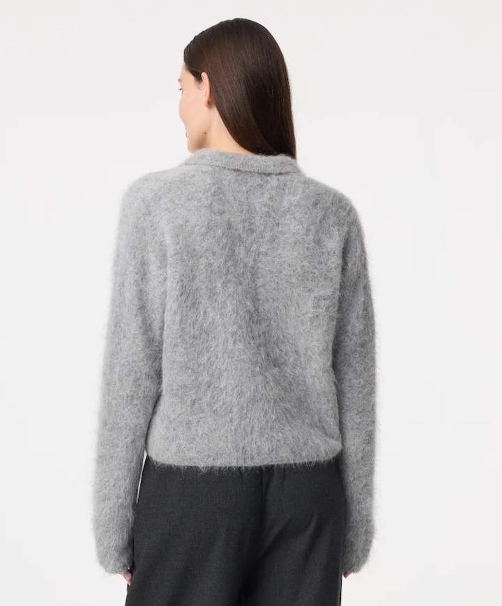 Dames vest grijs