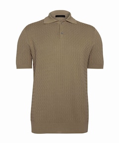 Heren polo bruin