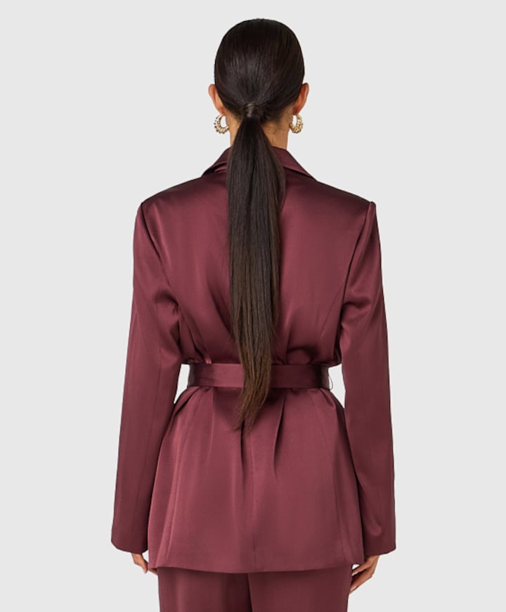 Dames blazer bordeaux