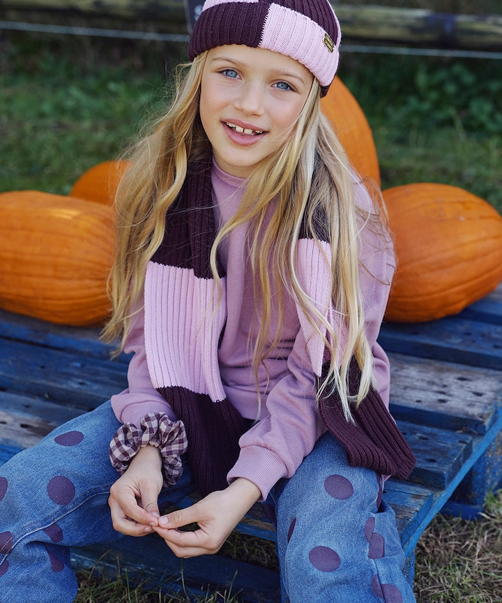 Meisjes sweater paars