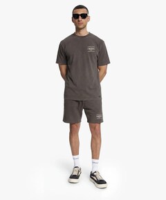 Croyez Overlay Fraternite Shorts heren korte broek bruin