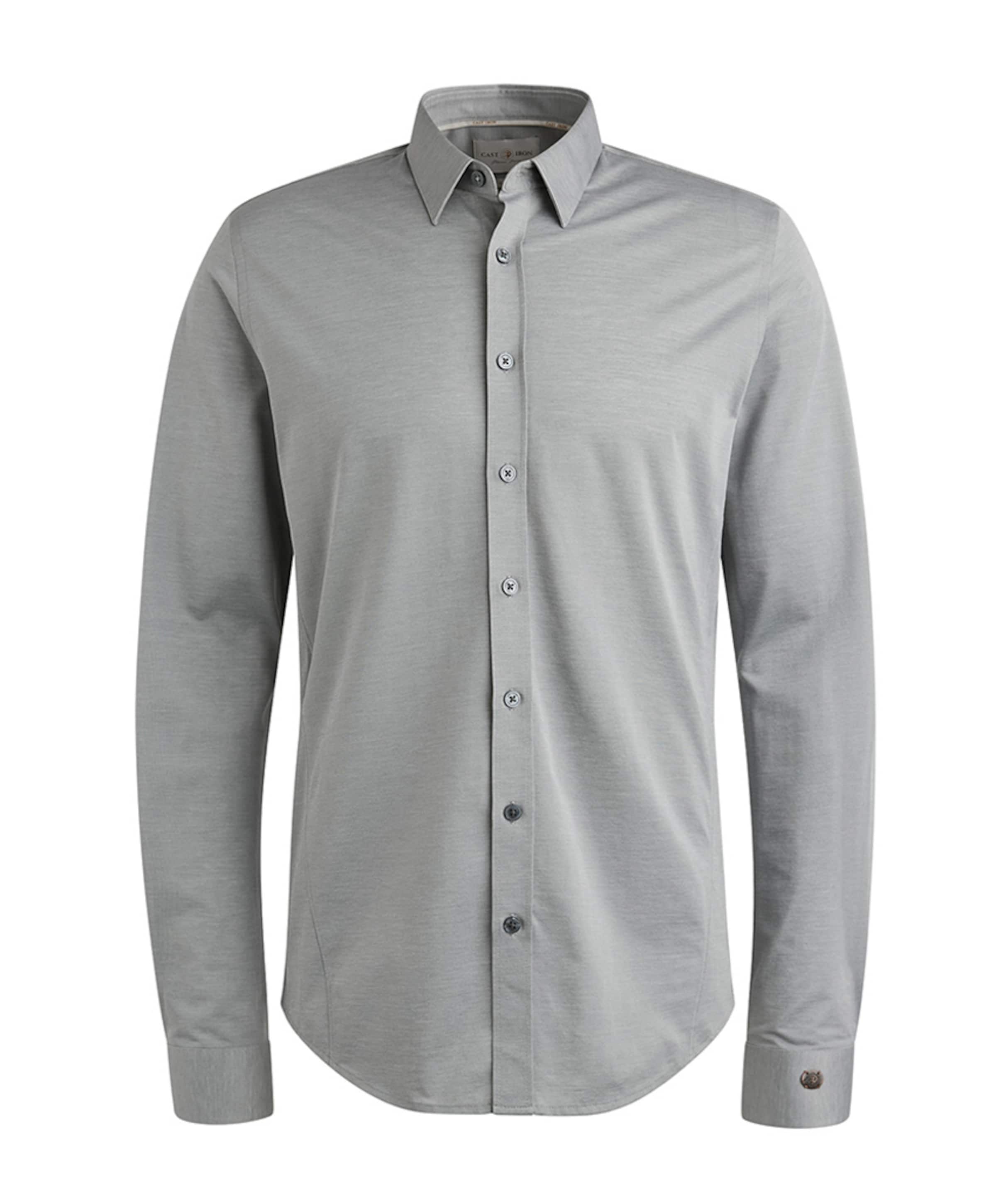 Heren overhemd lange mouw blauw