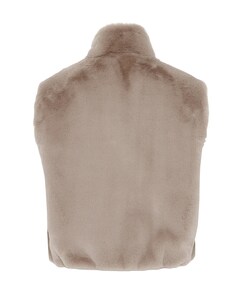 Dames gilet beige
