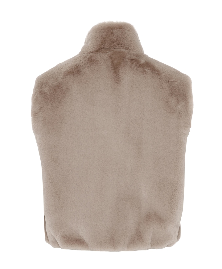 Dames gilet beige