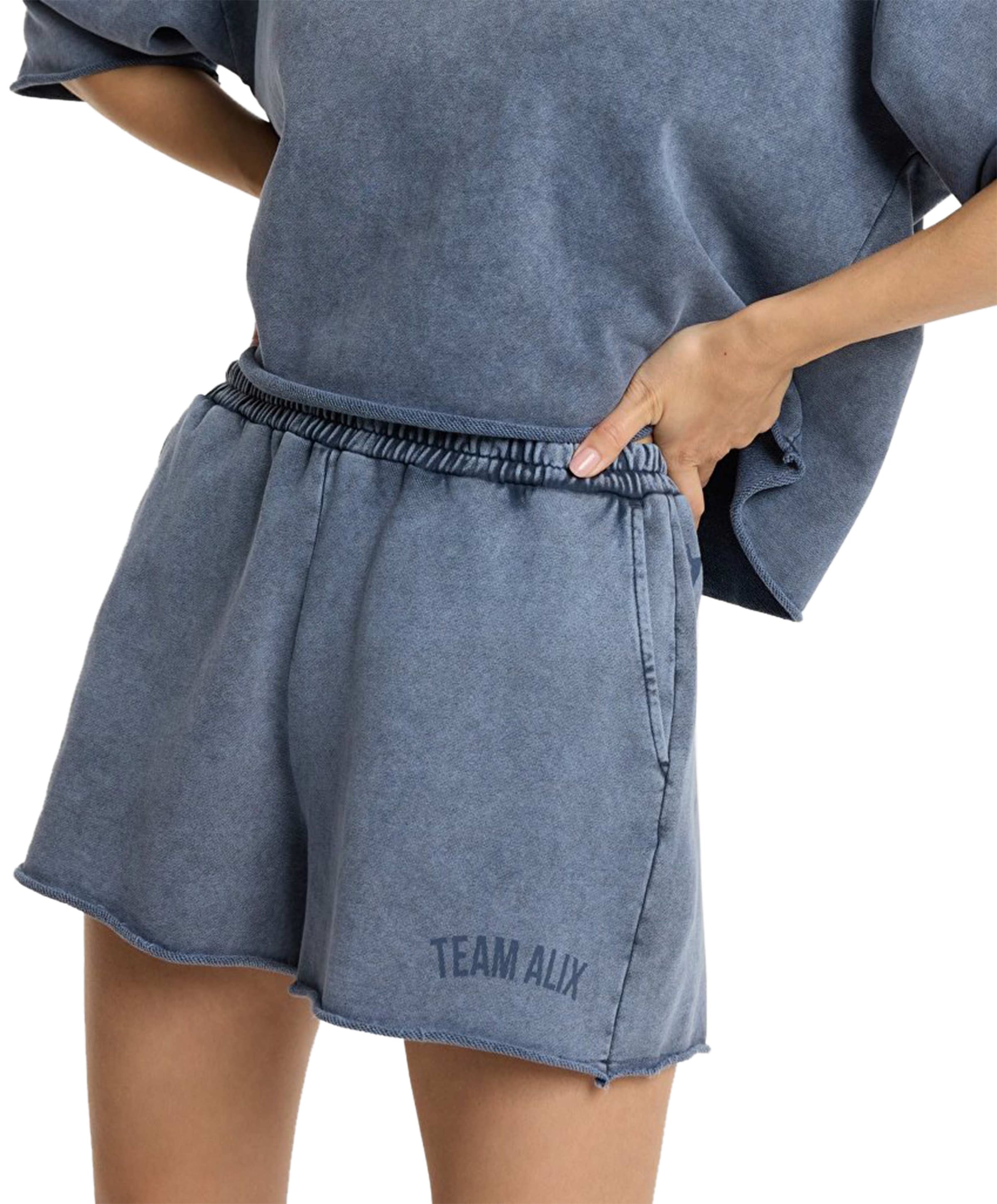 TEAM ALIX SWEAT SHORTS dames korte broek blauw