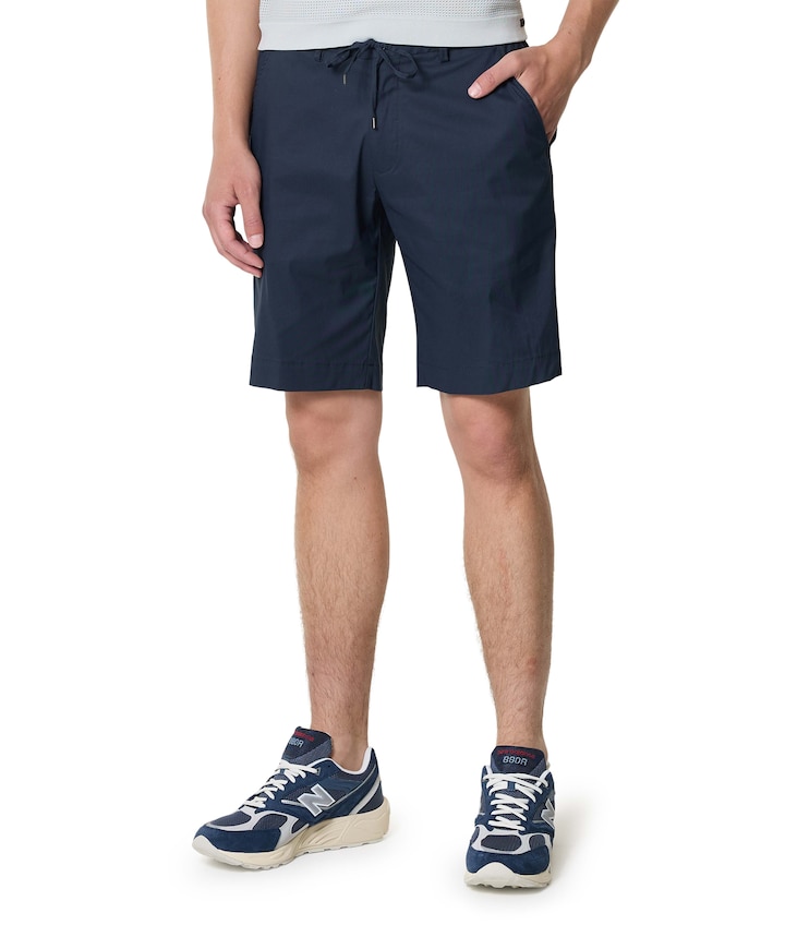 heren korte broek blauw