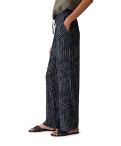 Marou palm leaves broek blauw