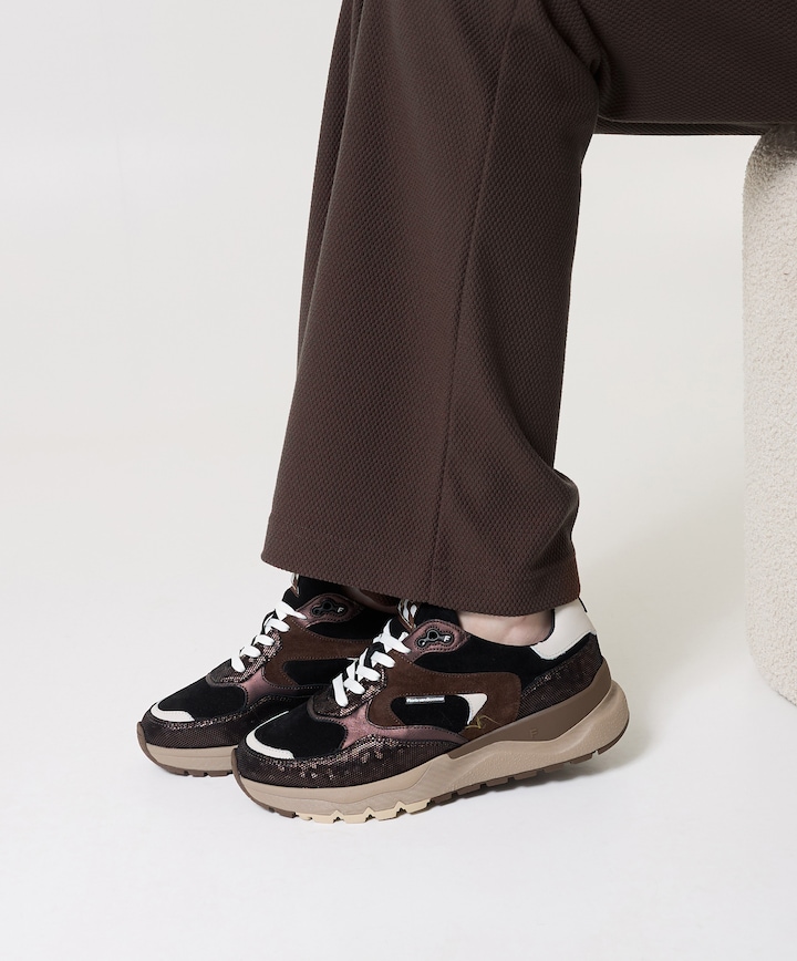 dames sneakers bruin