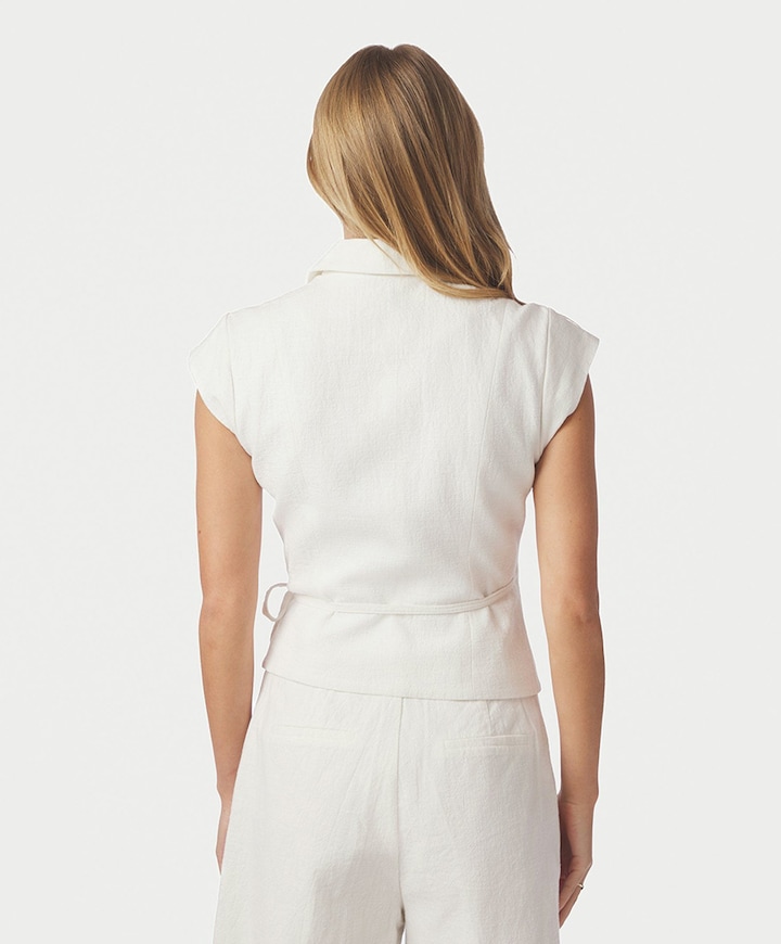 Dames gilet ecru