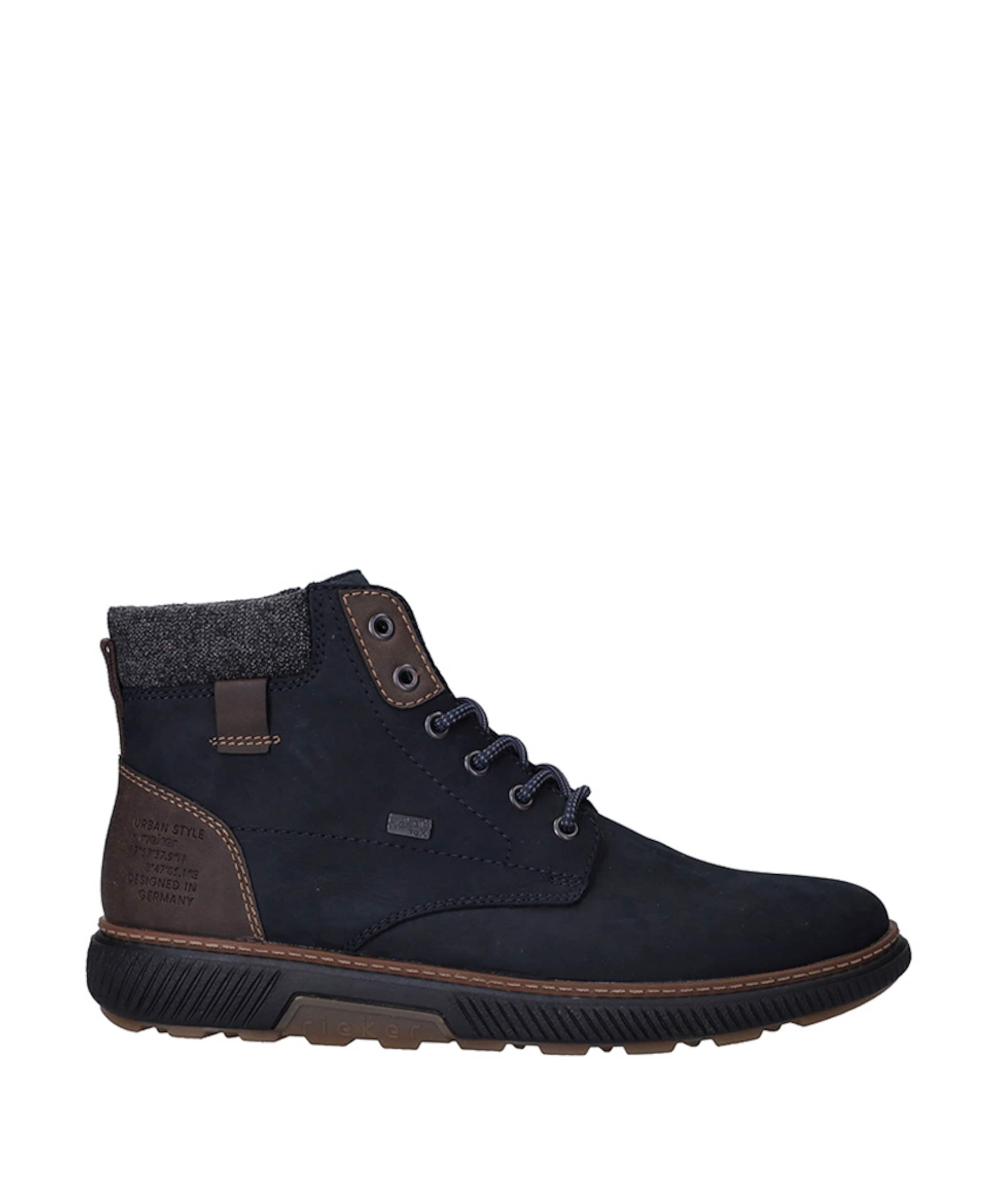 Heren veterboots blauw
