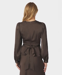Dames blouse bruin