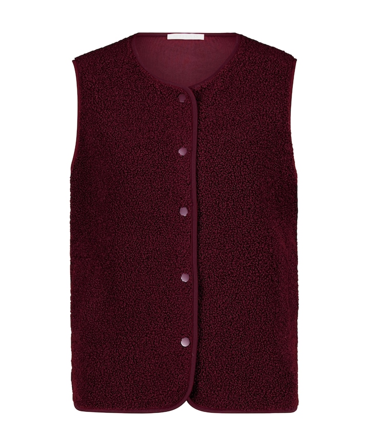 Dames gilet bordeaux