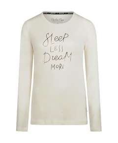 Dames pyjamatop ecru