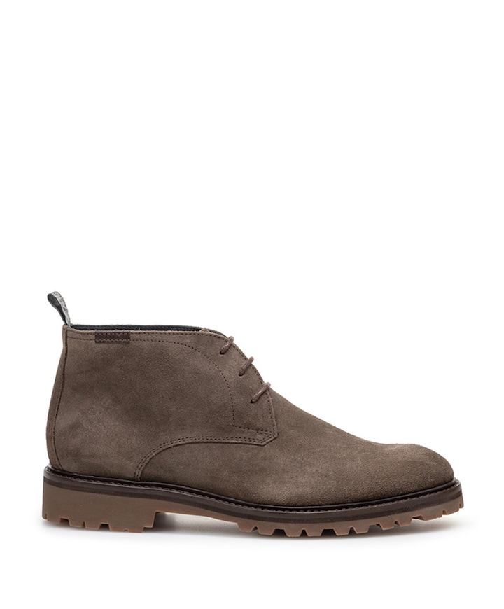 heren veterboots beige