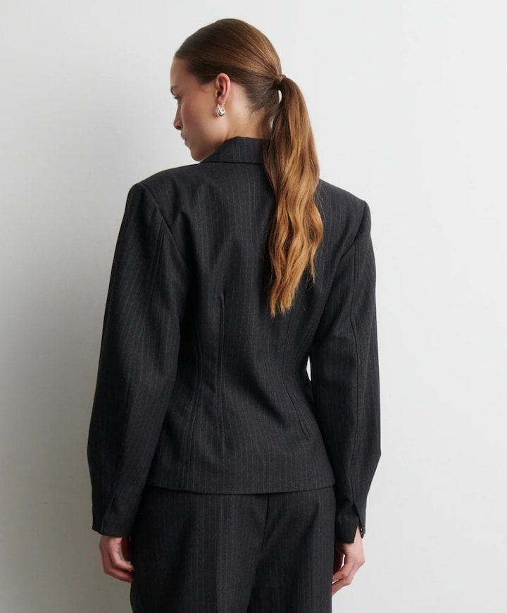 Dames blazer grijs
