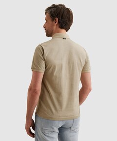 Heren polo beige