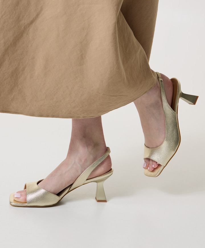 Wiberta dames sandalets goud