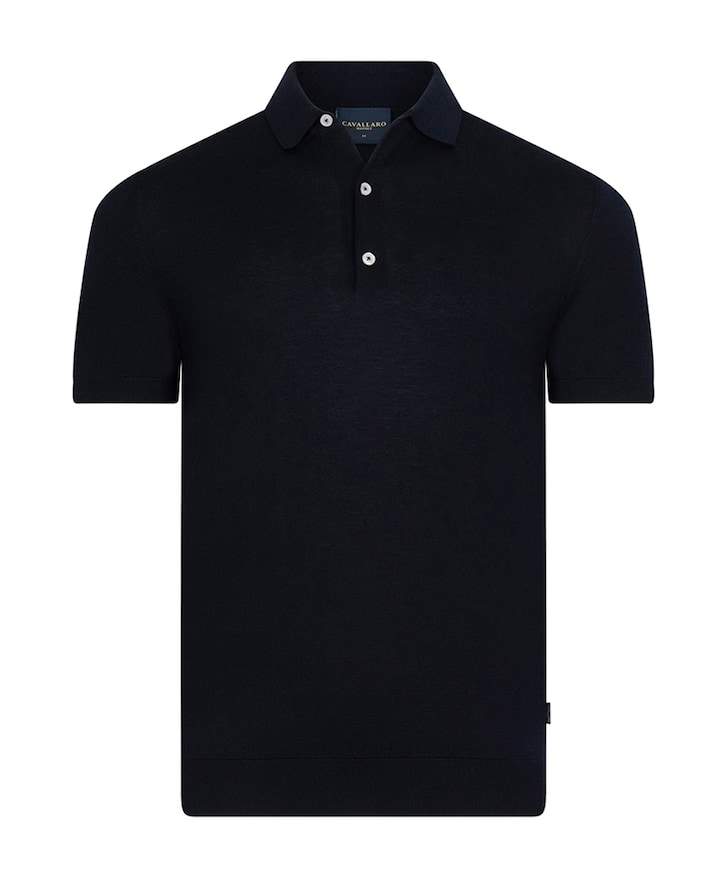 Heren polo blauw