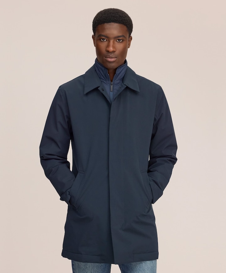 Heren jas blauw