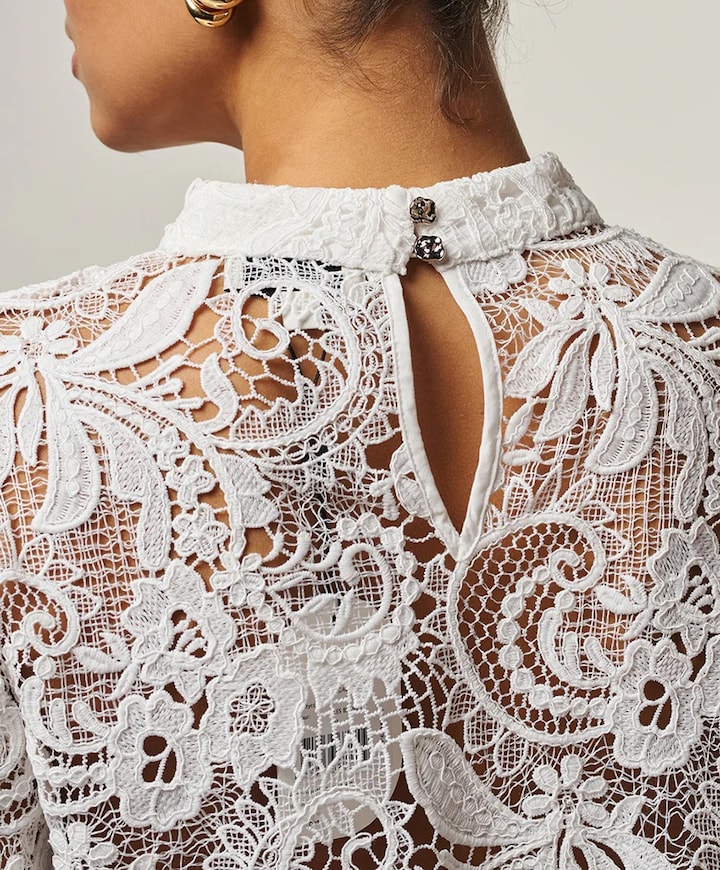 Dames top ecru
