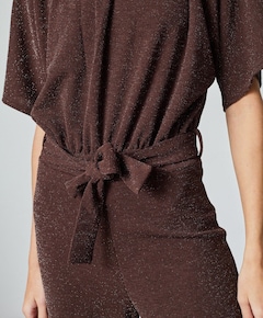 Girl-ju4 dames jumpsuit bruin