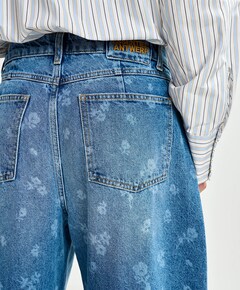JO1 barrel leg dames jeans blauw