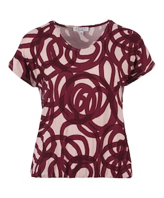 Dames T-shirt bordeaux