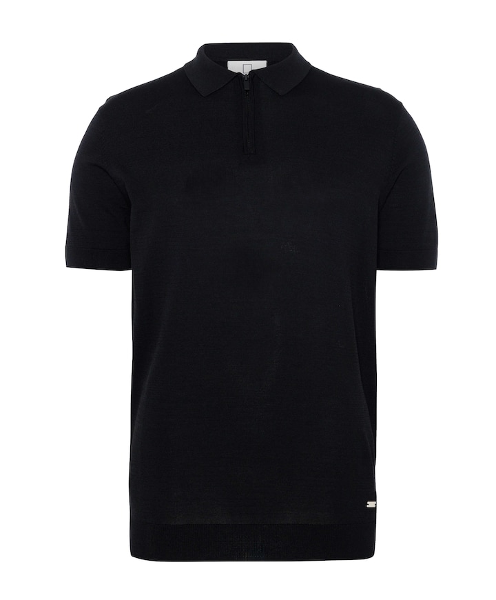 Heren polo zwart