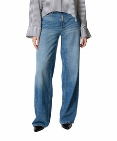 Flung dames broek blauw