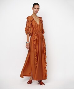 Dames jurk oranje