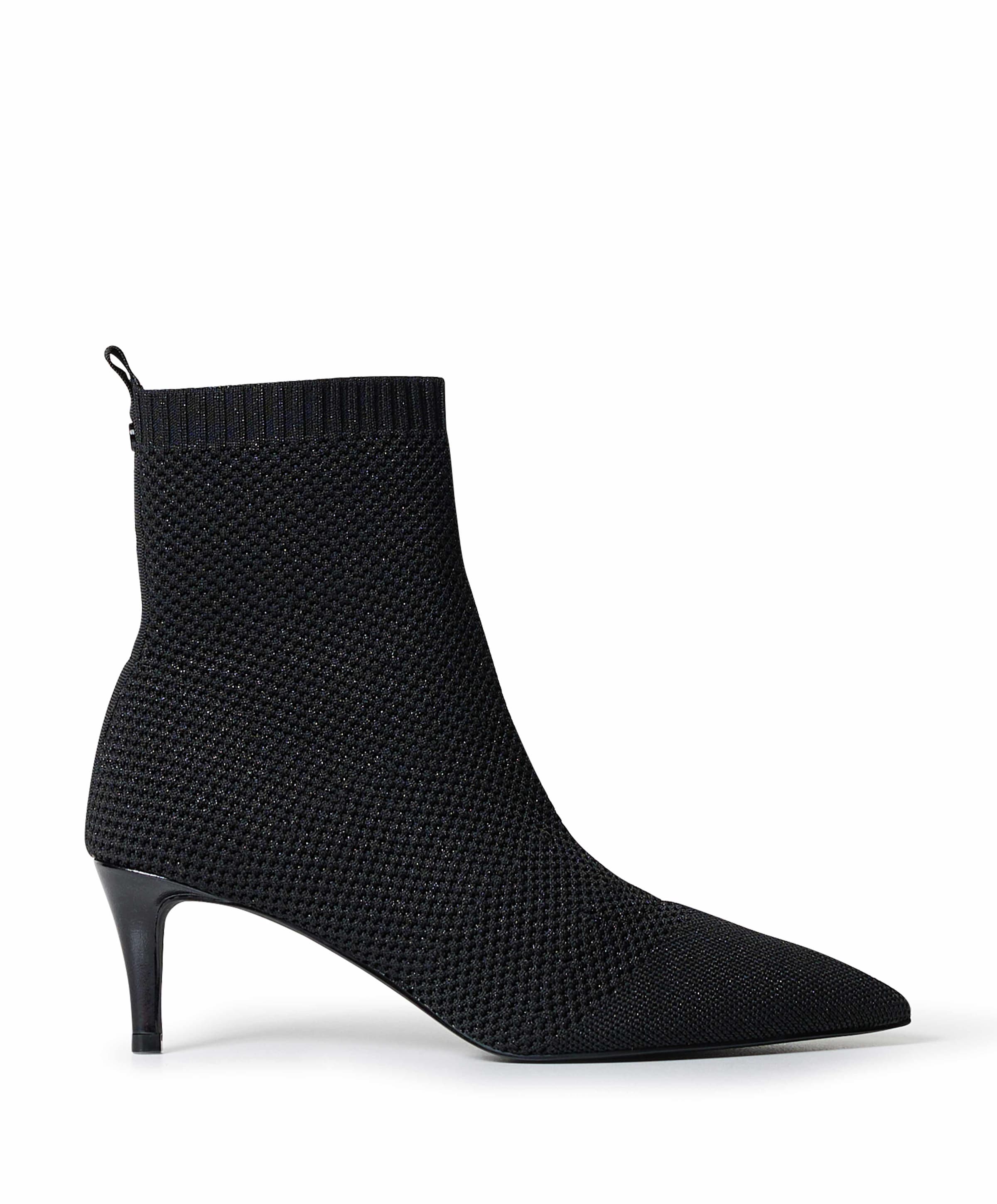 dames enkellaarzen zwart