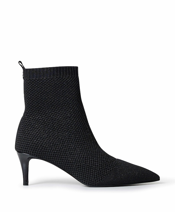 dames enkellaarzen zwart