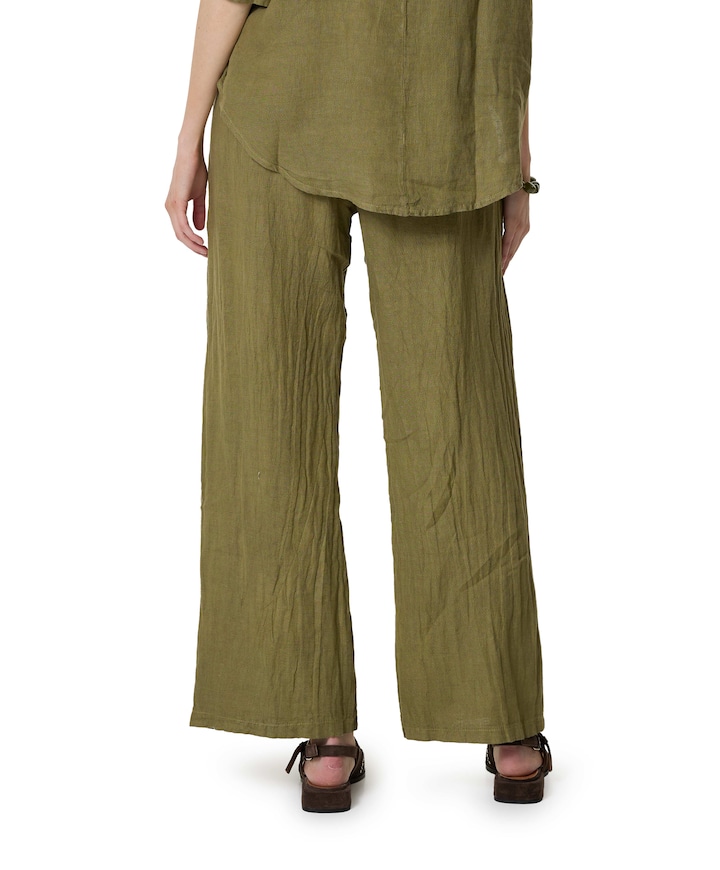 Liva Solid dames broek groen