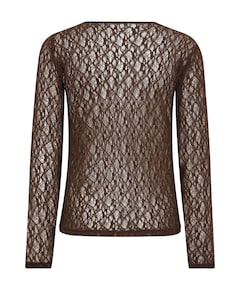 Dames longsleeve bruin