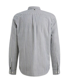 Heren overhemd lange mouw blauw