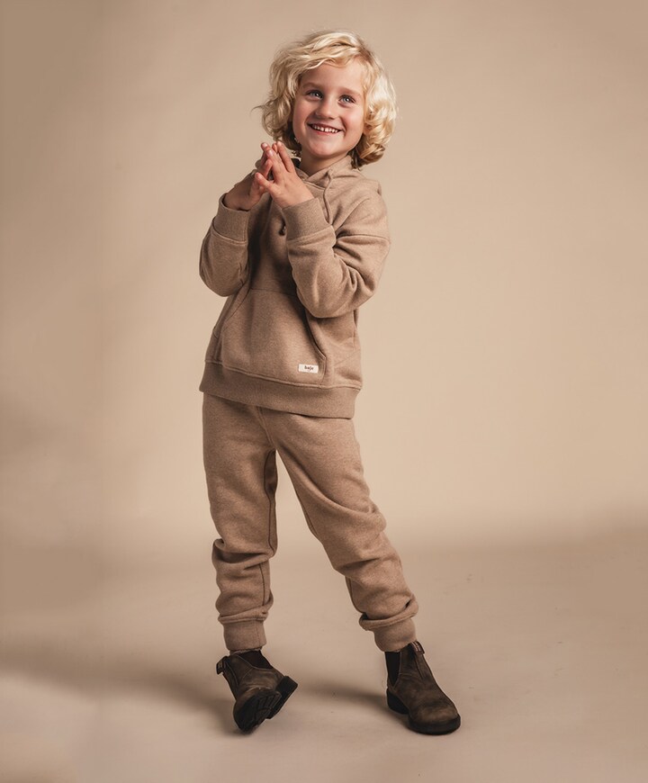Jongens hoodie beige
