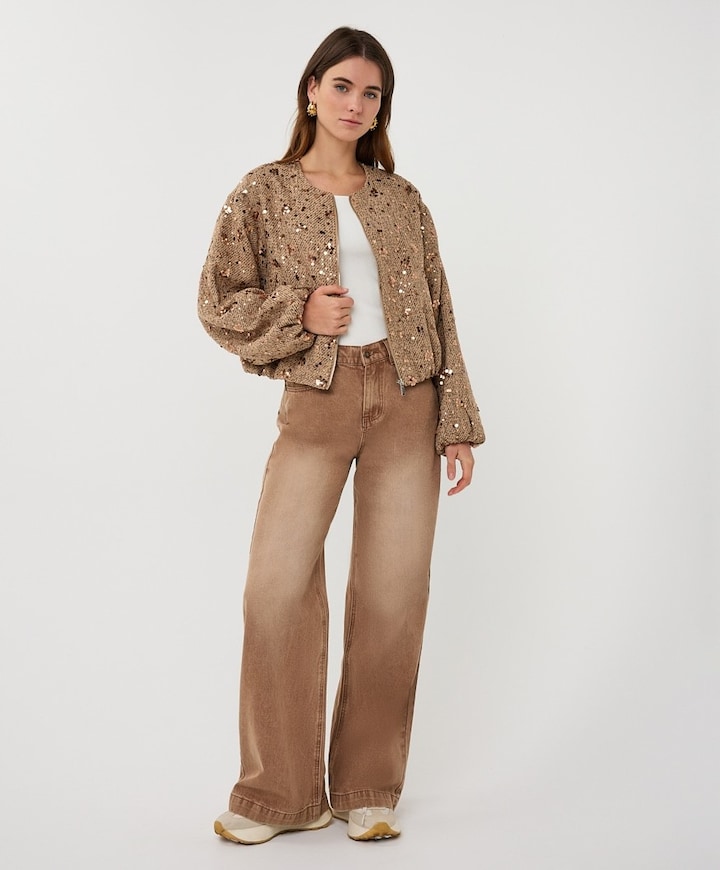 Dames jas beige