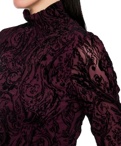 Dames longsleeve bordeaux