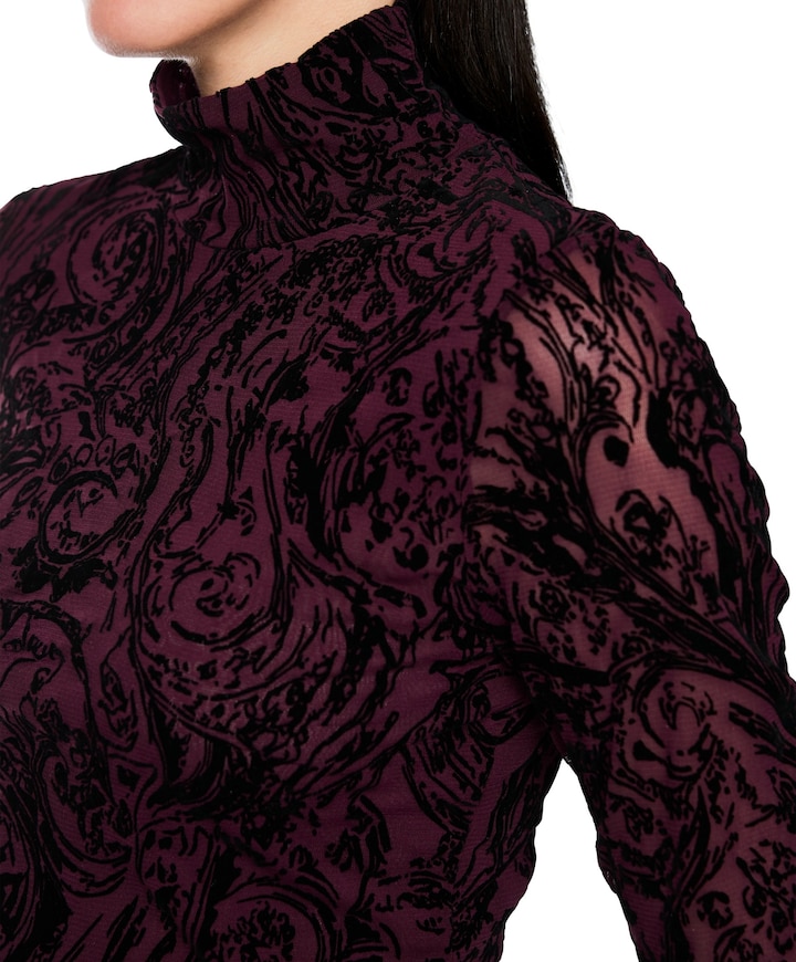 Dames longsleeve bordeaux
