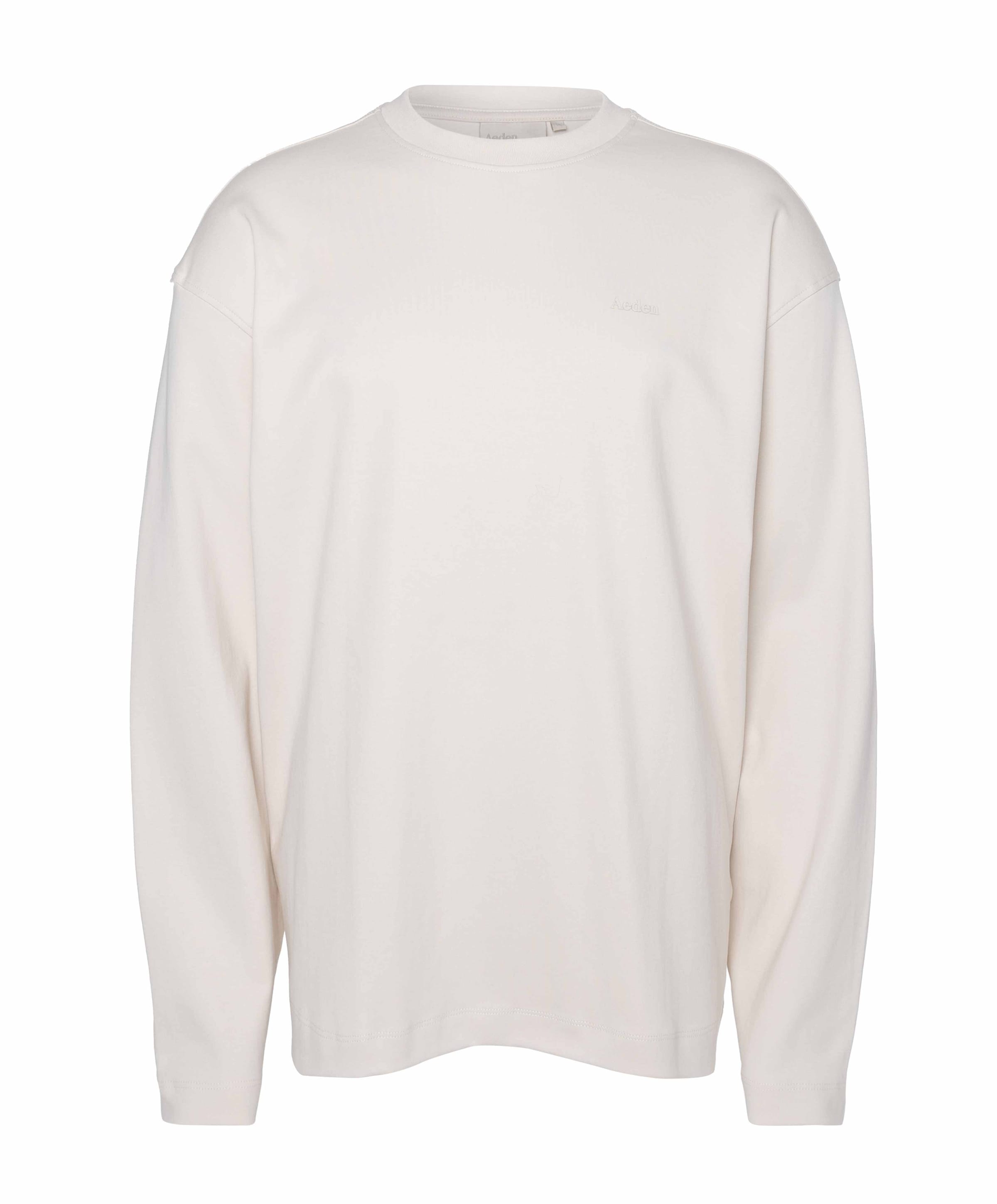 Heren longsleeve ecru