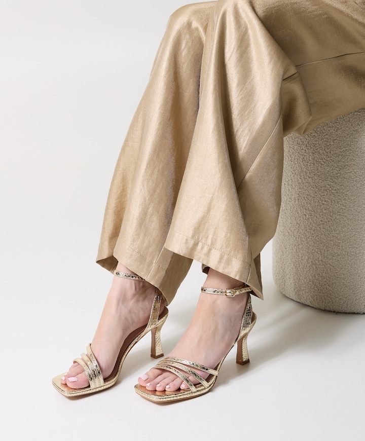 Woly dames sandalets goud