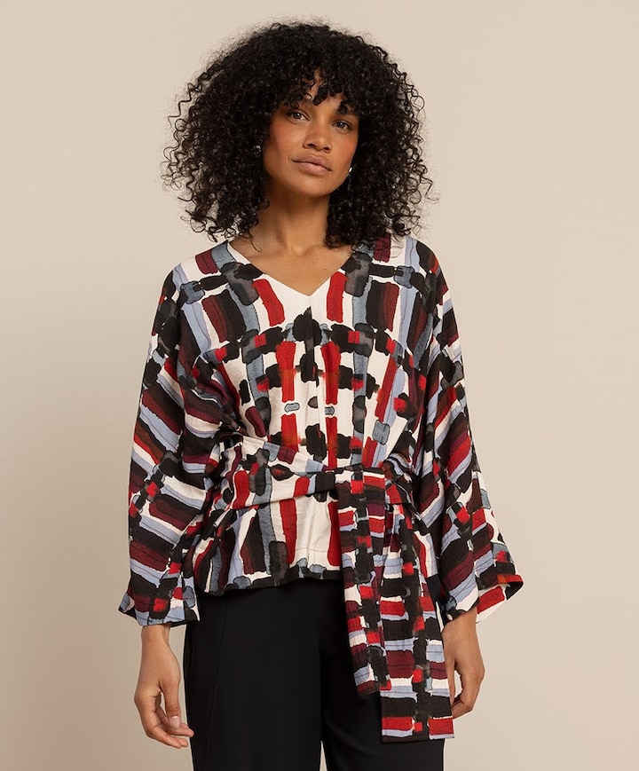 Dames blouse multicolor