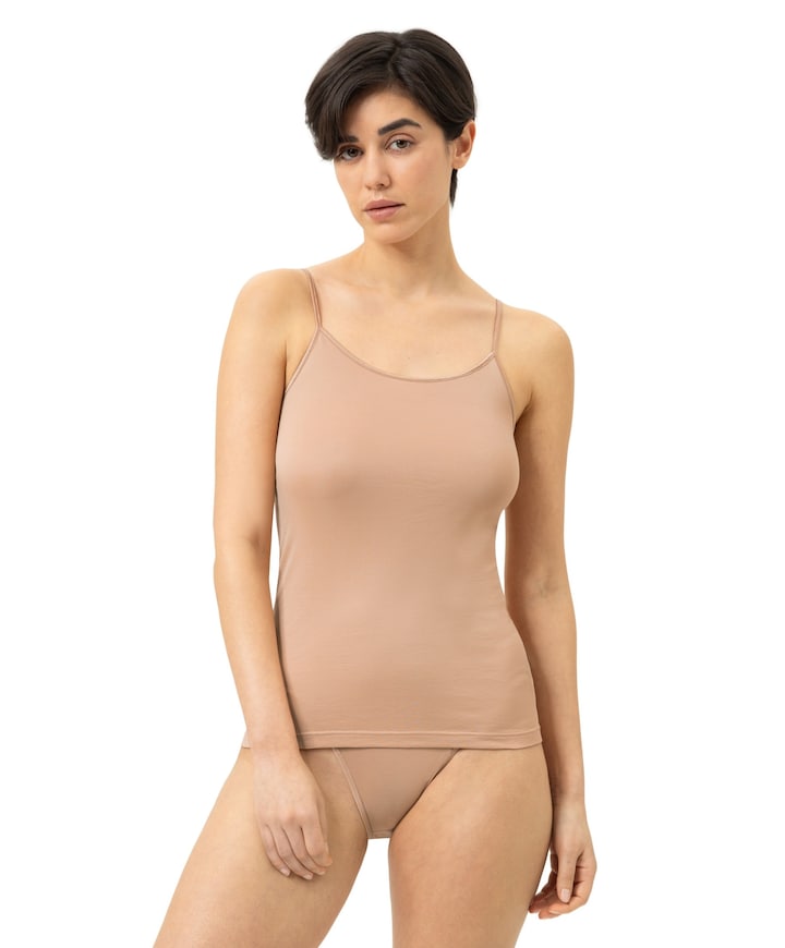 Dames hemd beige