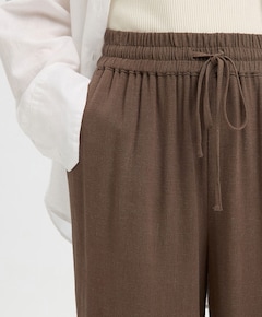 SLFVIVA-GULIA MW LONG LINEN PANT NO dames broek bruin