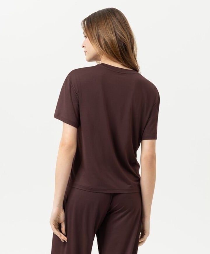 Dames T-shirt bordeaux
