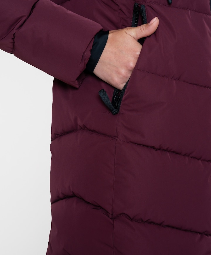 Dames jas bordeaux