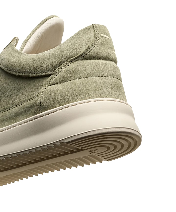 Low Top Suede heren sneakers groen