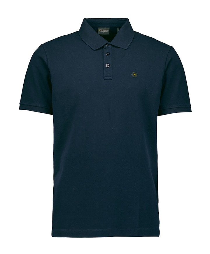 Heren polo blauw