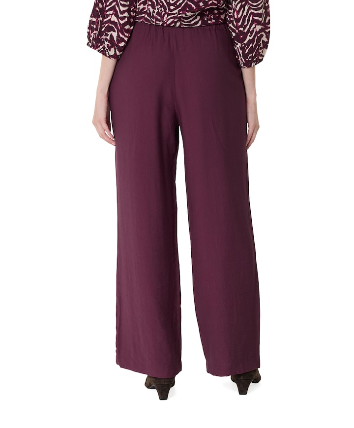 FQRIVA-PANTS dames broek bordeaux