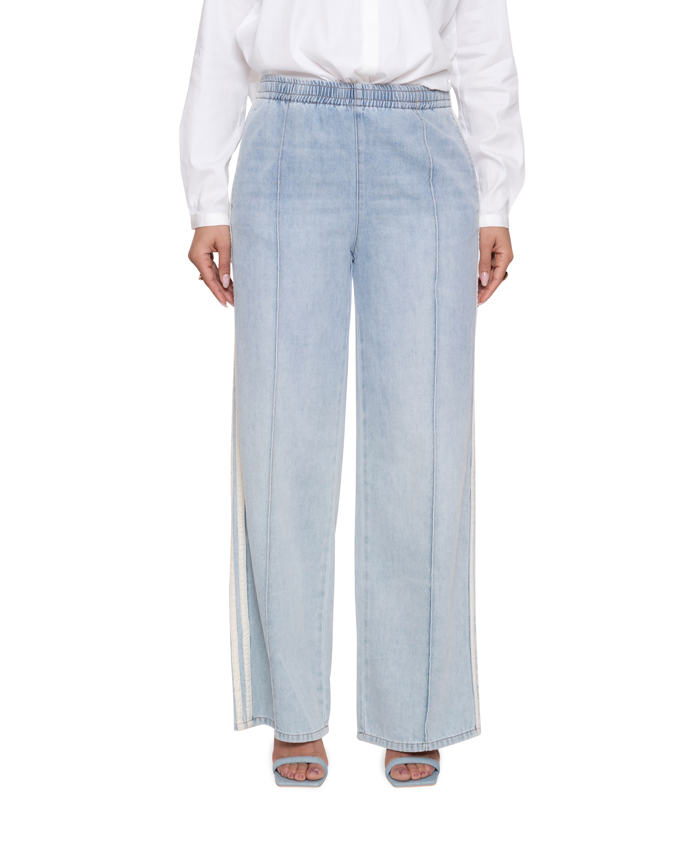 Jogdenim dames jeans blauw